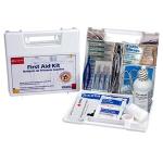 25-Person, 107-Piece Bulk First Aid Kit w/ Dividers, Plastic